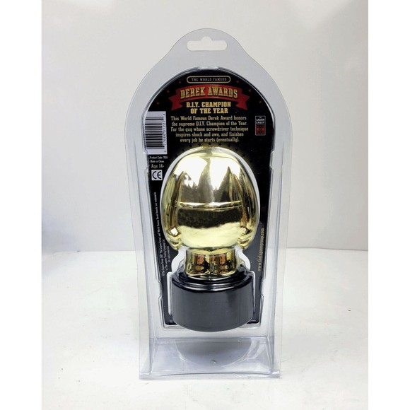 World Famous Derek Awards Trophy DIY Champion of the Year Novelty Lagoon NEW - Picture 4 of 12
